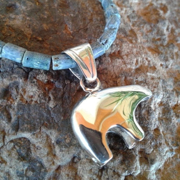 Jewelry Sterling Silver Vintage Blue Sponge Coral Necklace Poshmark